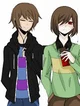 Male-chara and frisk