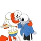 Sans and papyrus
