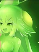 Green slime girl