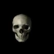 Spinning skull