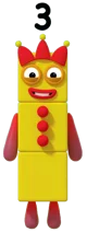 3 Numberblocks