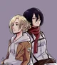 Mikasa and Annie 