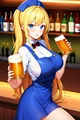Cutesy bartender