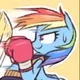 Boxer Rainbow Dash