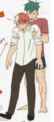 Todoroki and izuku