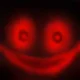 Red creepy face