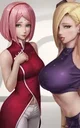 SAKURA AND INO