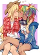 Aj and Rainbow Dash