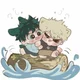 Little deku and baku