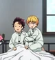Zenitsu and Tanjiro 