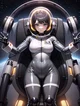 Astronaut mecha girl