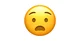 Anguished face emoji