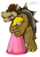 Peach and bowser