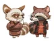 Shifu y rocket 