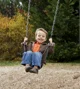 Child on swings
