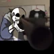 Sans with a gun