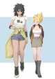 Girl Broly and goku