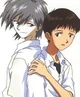 Shinji and Kaworu