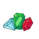 The three giant gems