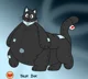 Huge Black Cat Plush