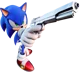 Sonic has a gun