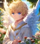 Little angel boy
