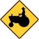 Tractor ahead