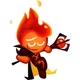 Fire spirit cookie