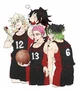 4 basketball players
