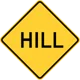 Hill ahead