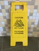 Dazed caution sign