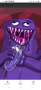 Scary grimace