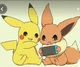 Pikachu and Evee