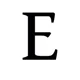 la letra e