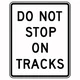 Do not stop on track