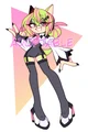 Lime pink hedgehog