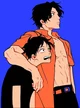 Luffy and Ace 