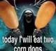 skeleton eat corn do