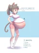 Pregnant Cat girl 