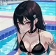 Goth Pool Girl