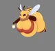Obese honey bee 