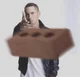 Eminem throws brick