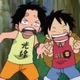 Kid Luffy and Ace
