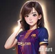 The Barca girlfriend