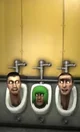 3 urinal toilets