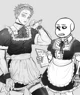 Maid Akaza and Sans