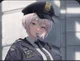 Shy cop girl