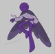 Purple stickman