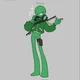 Green stickman
