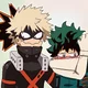 mha deku and bakugo